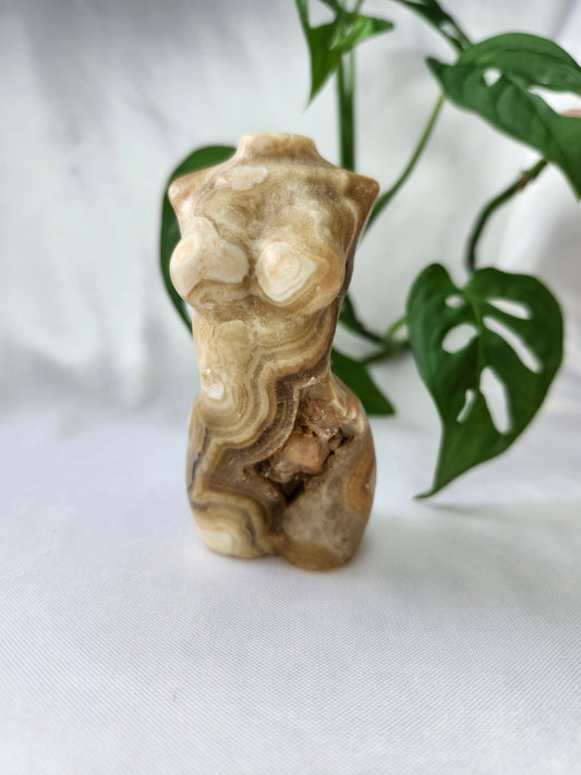 CHOCOLATE CALCITE GODDESS BODY (B- LIGHT)