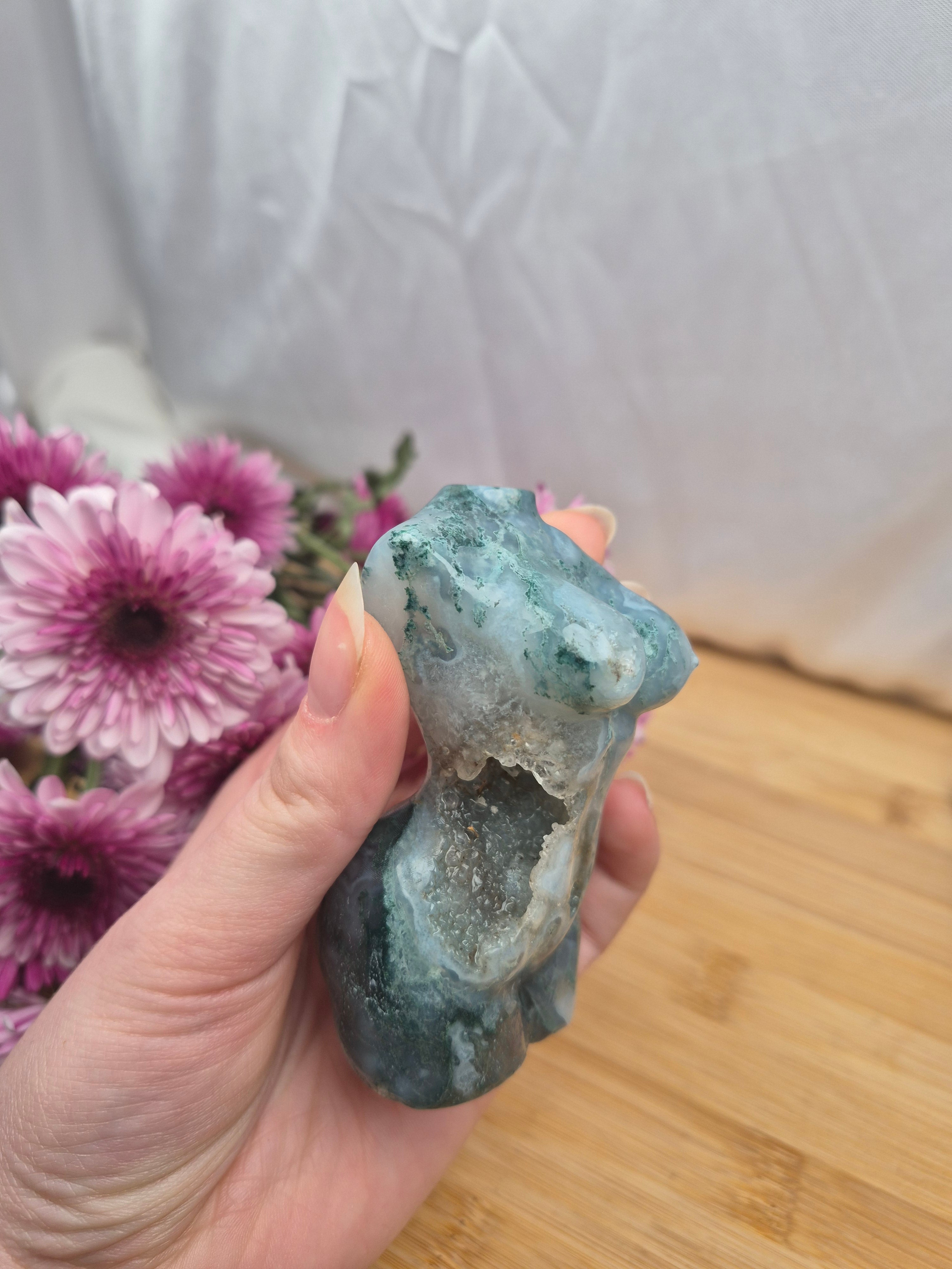 MOSS AGATE GODDESS BODY