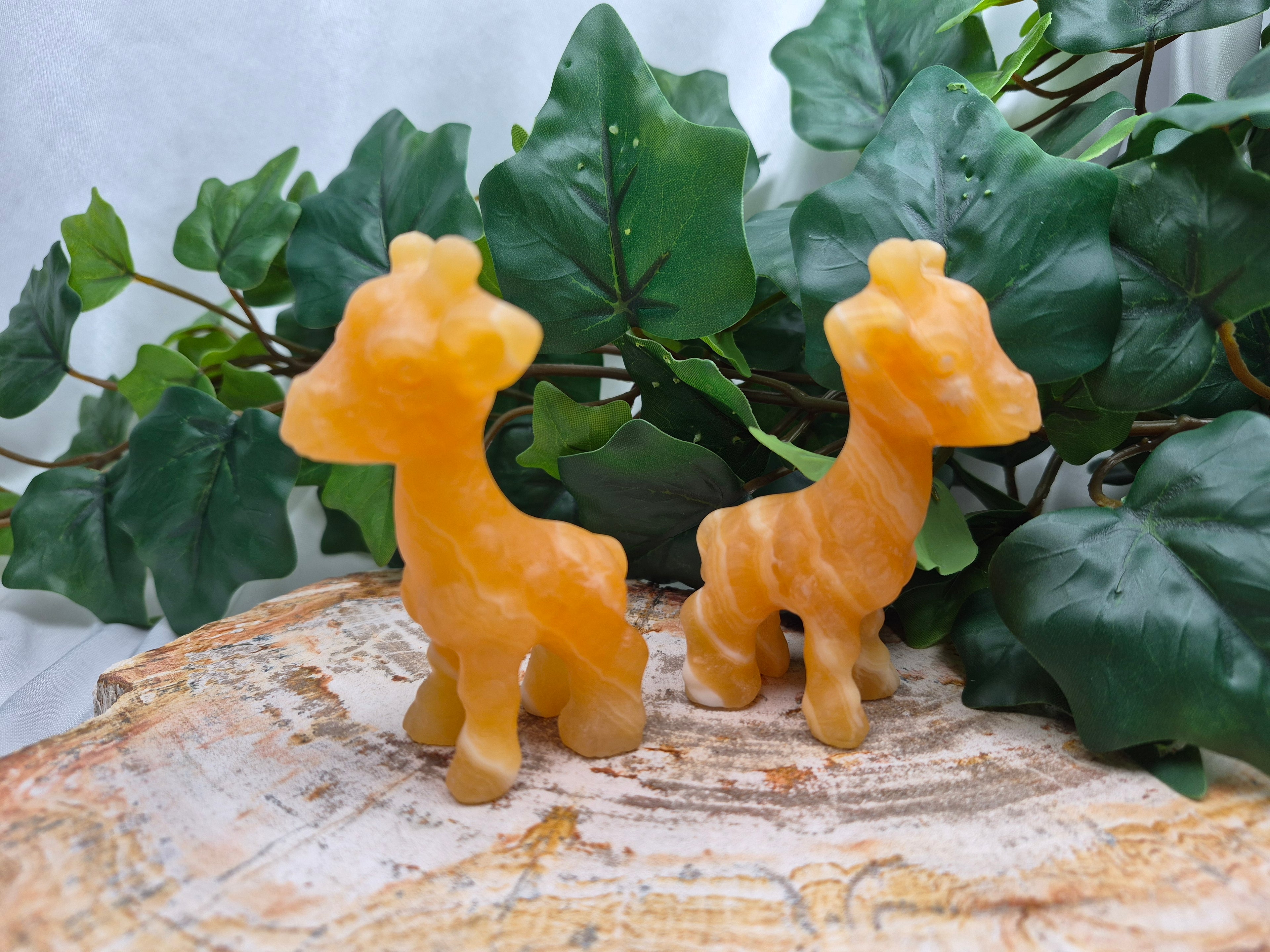 ORANGE CALCITE  GIRAFFE