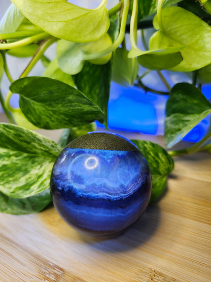 FLUORITE W/PYRITE SPHERE