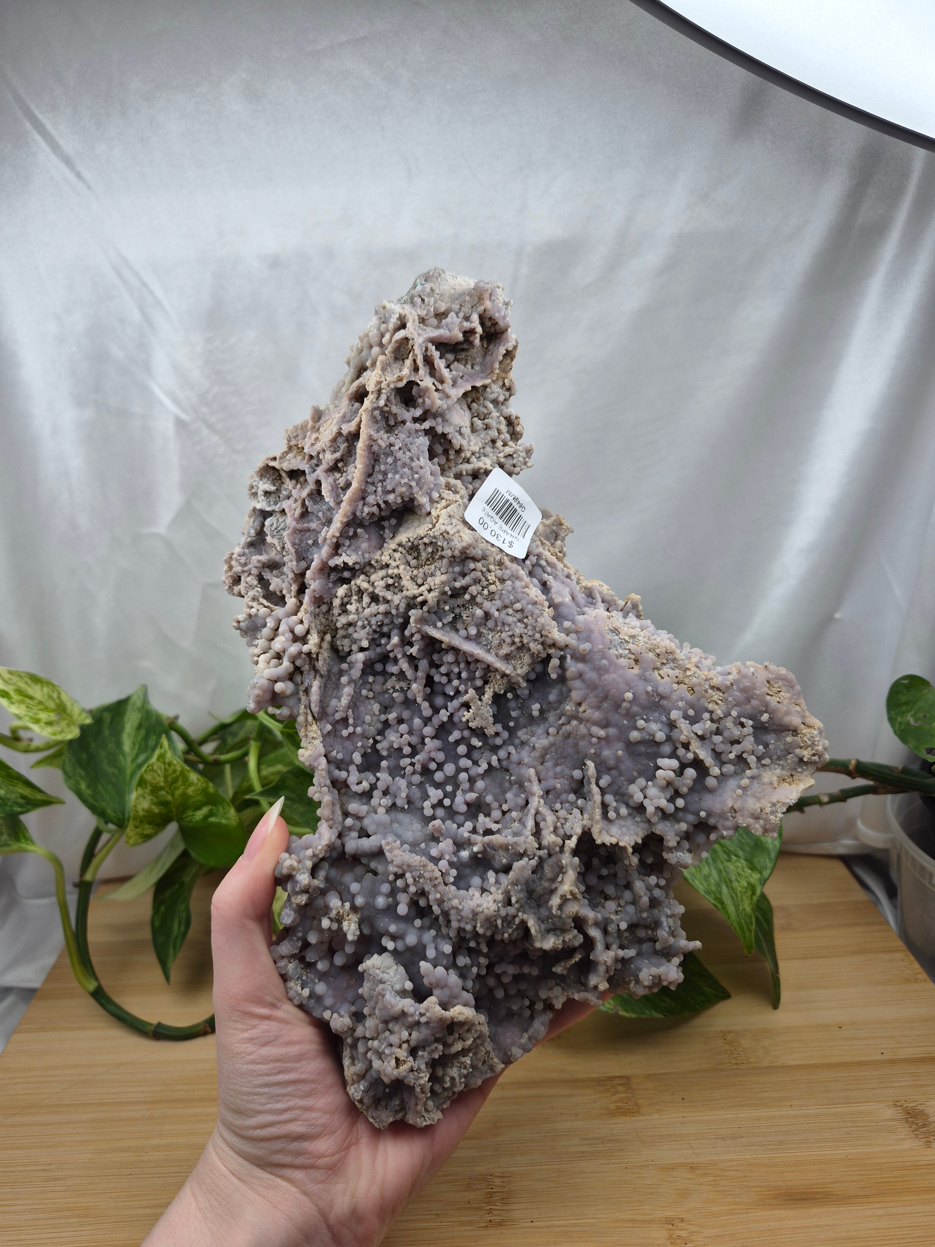 GRAPE AGATE ROUGH CHUNK 1357g