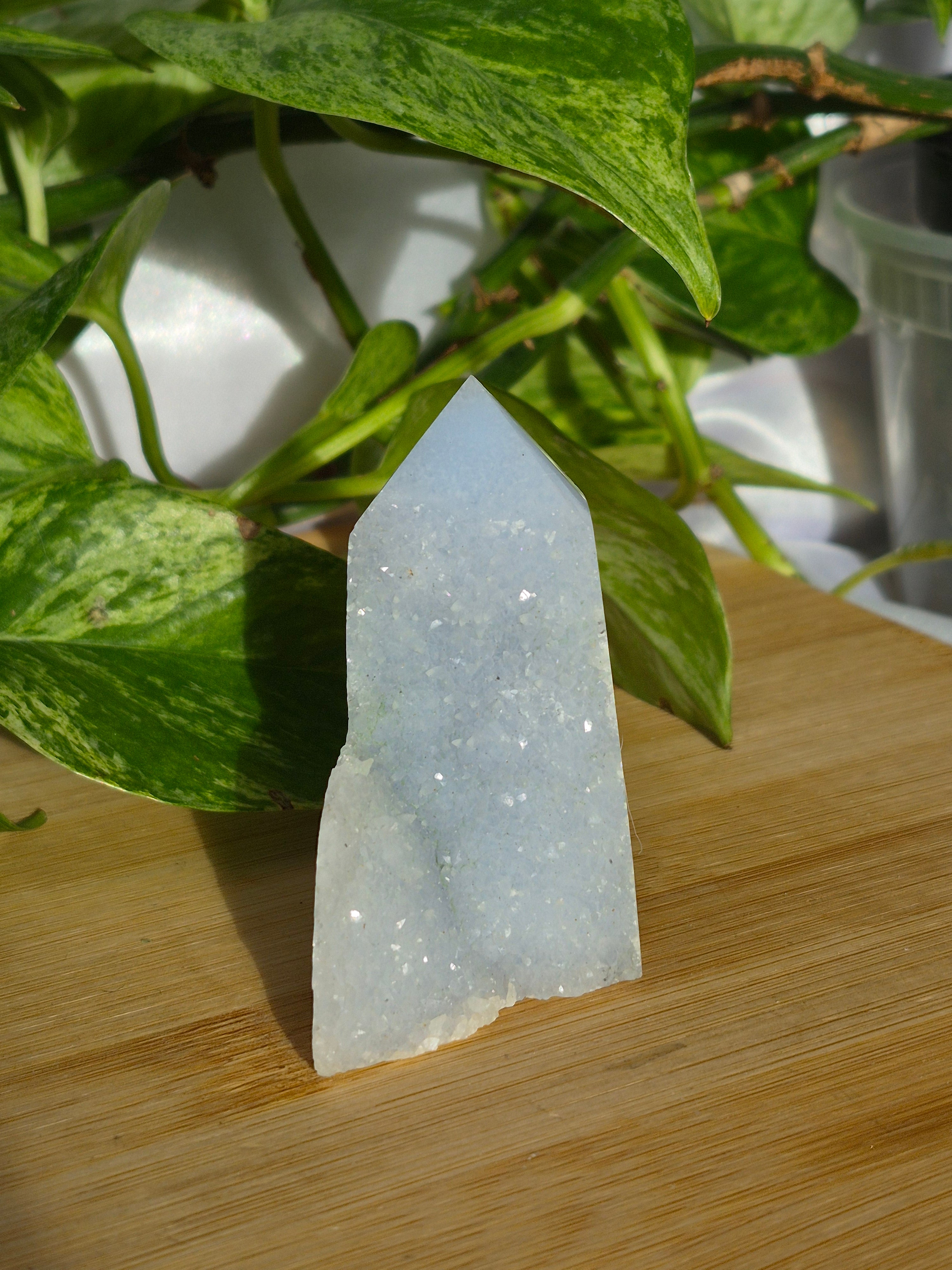 BLUE LACE AGATE TOWER