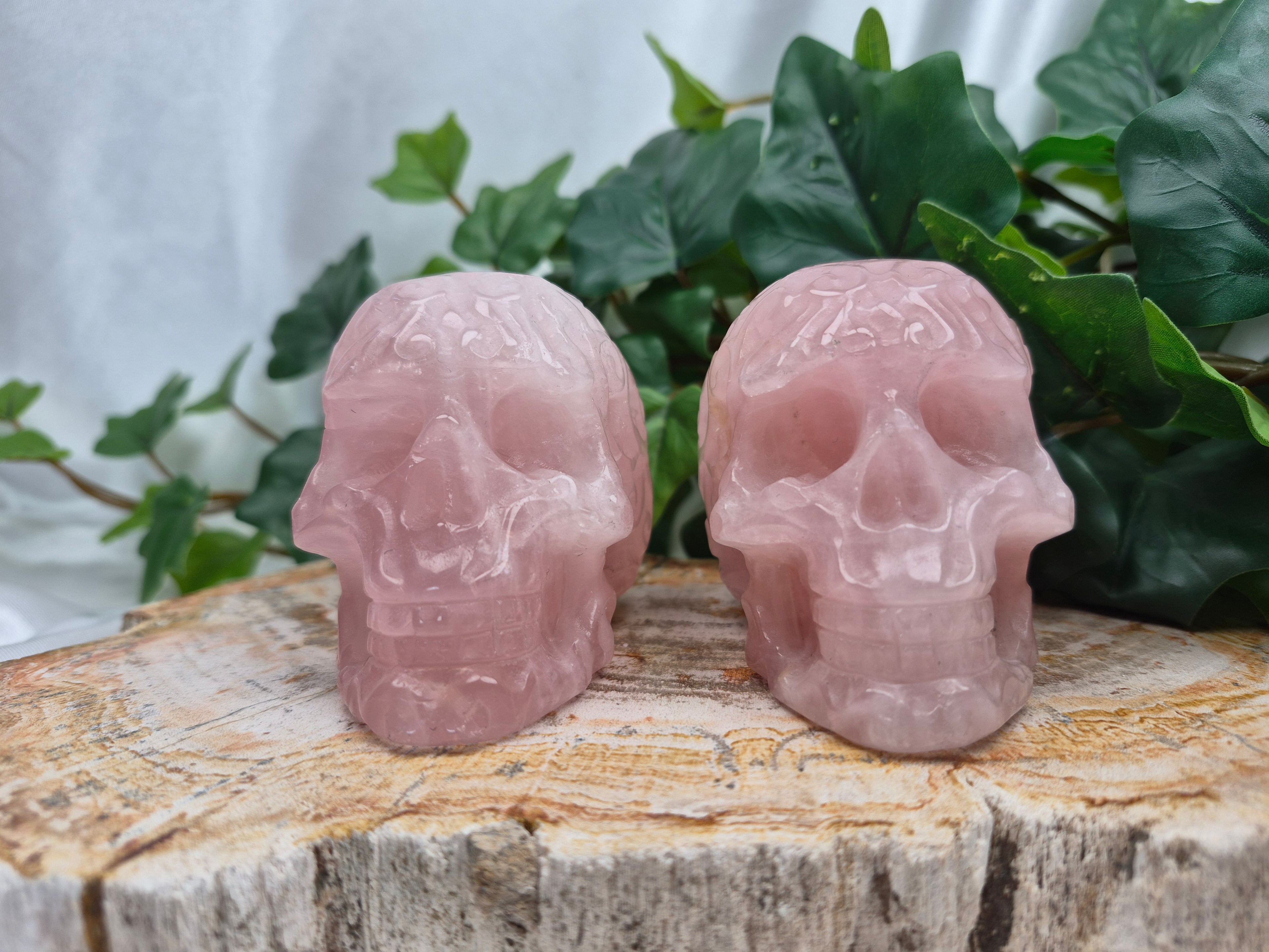 ROSE QUARTZ SKULL