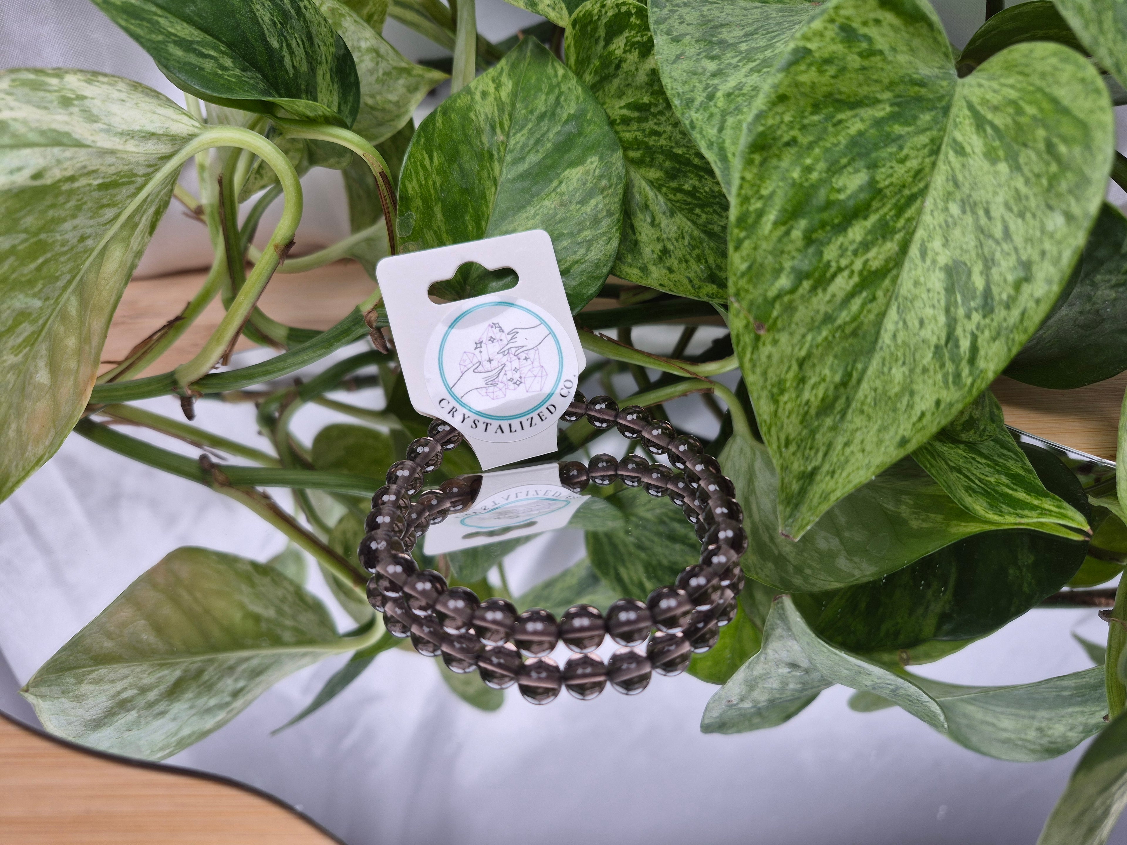 6MM SMOKY QUARTZ BRACELET