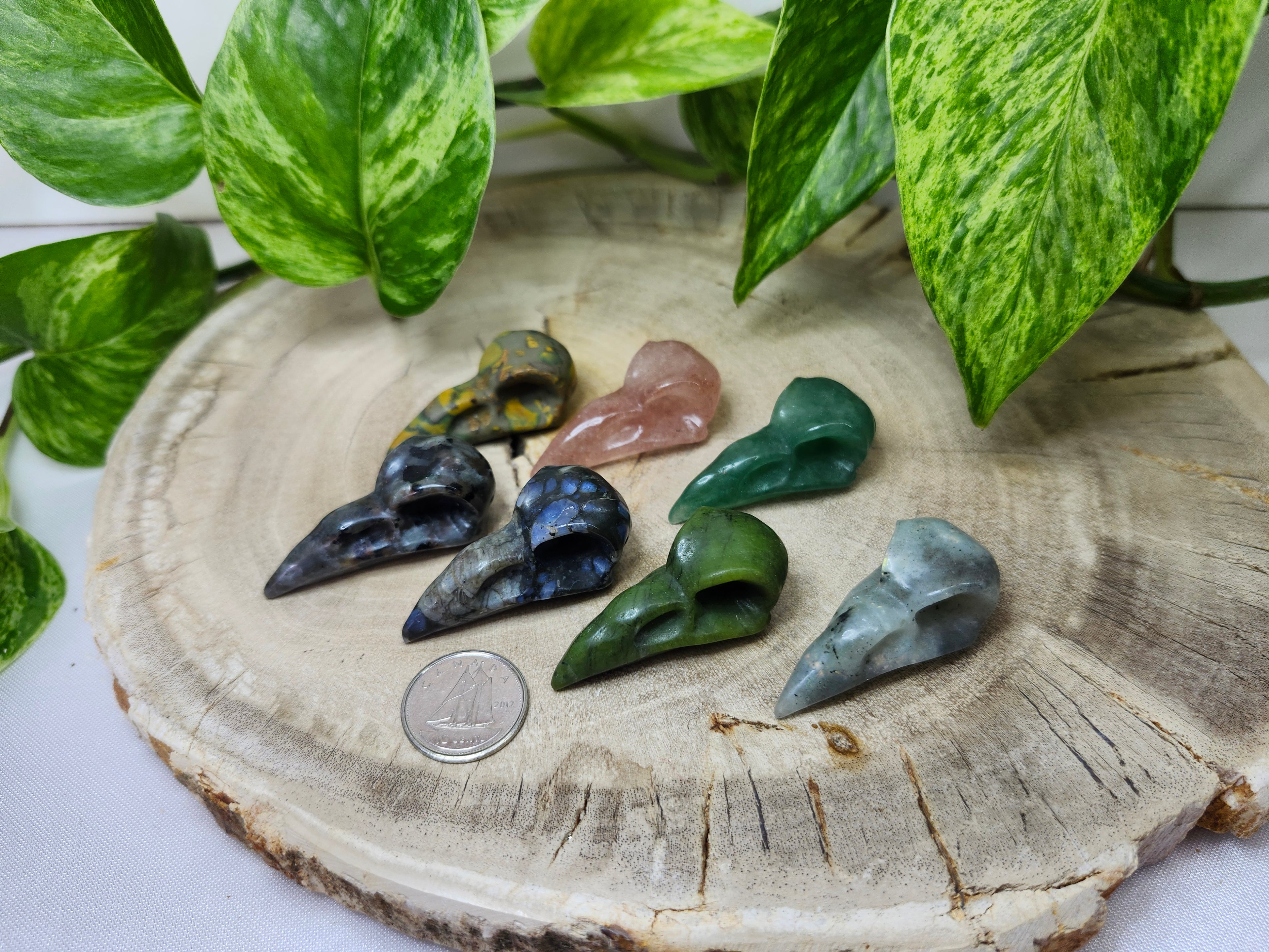 MIXED CRYSTAL BIRD HEAD