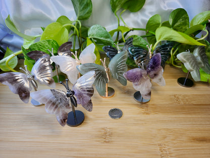 MIXED CRYSTAL MINI BUTTERFLY WINGS