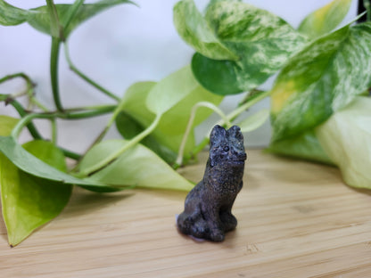 PYRITE SITTING SHEPHERD DOG