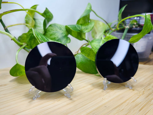 OBSIDIAN ROUND PLATE