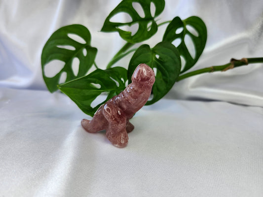 STRAWBERRY QUARTZ SM DICK-A-SAURUS