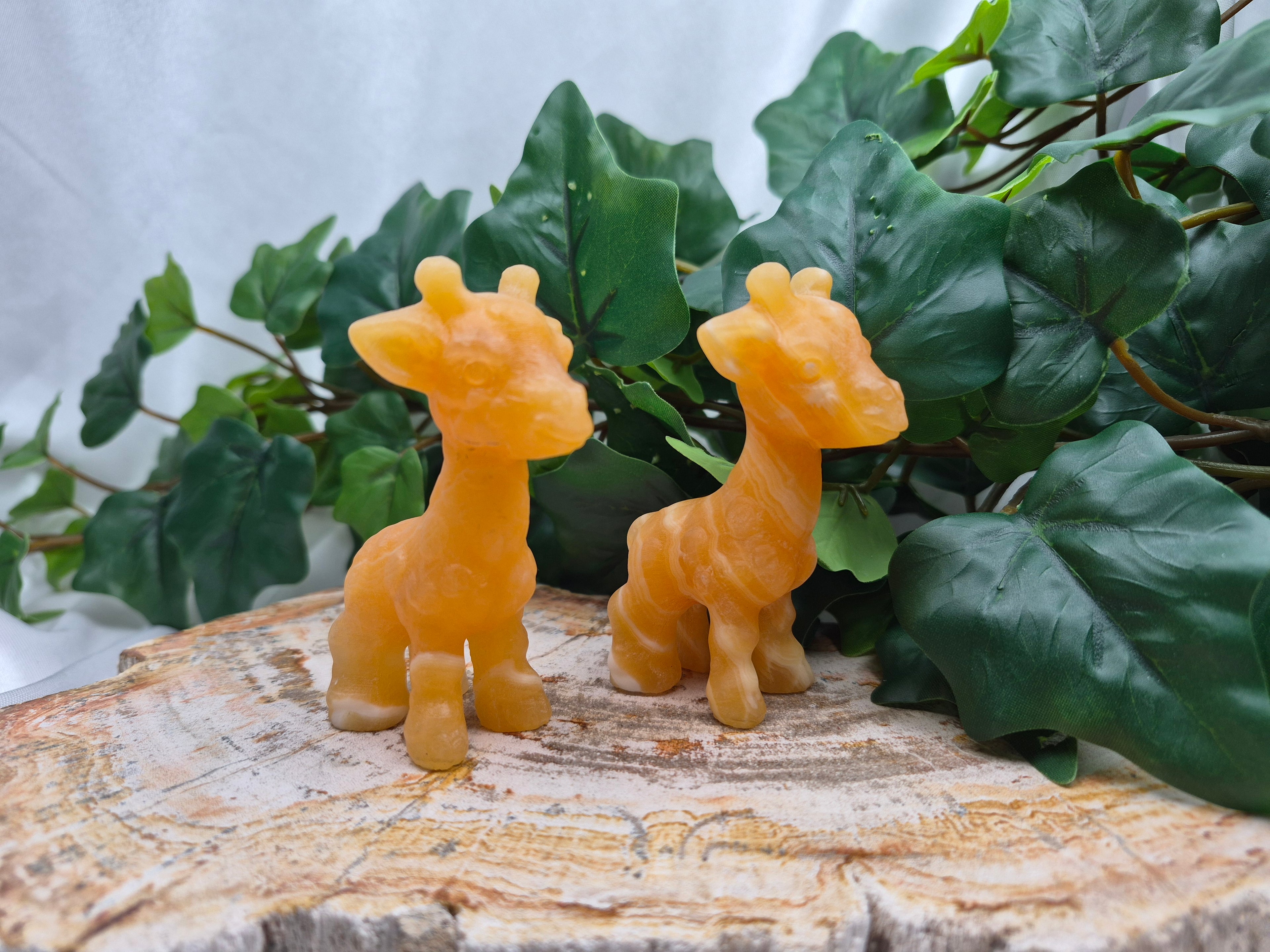 ORANGE CALCITE  GIRAFFE