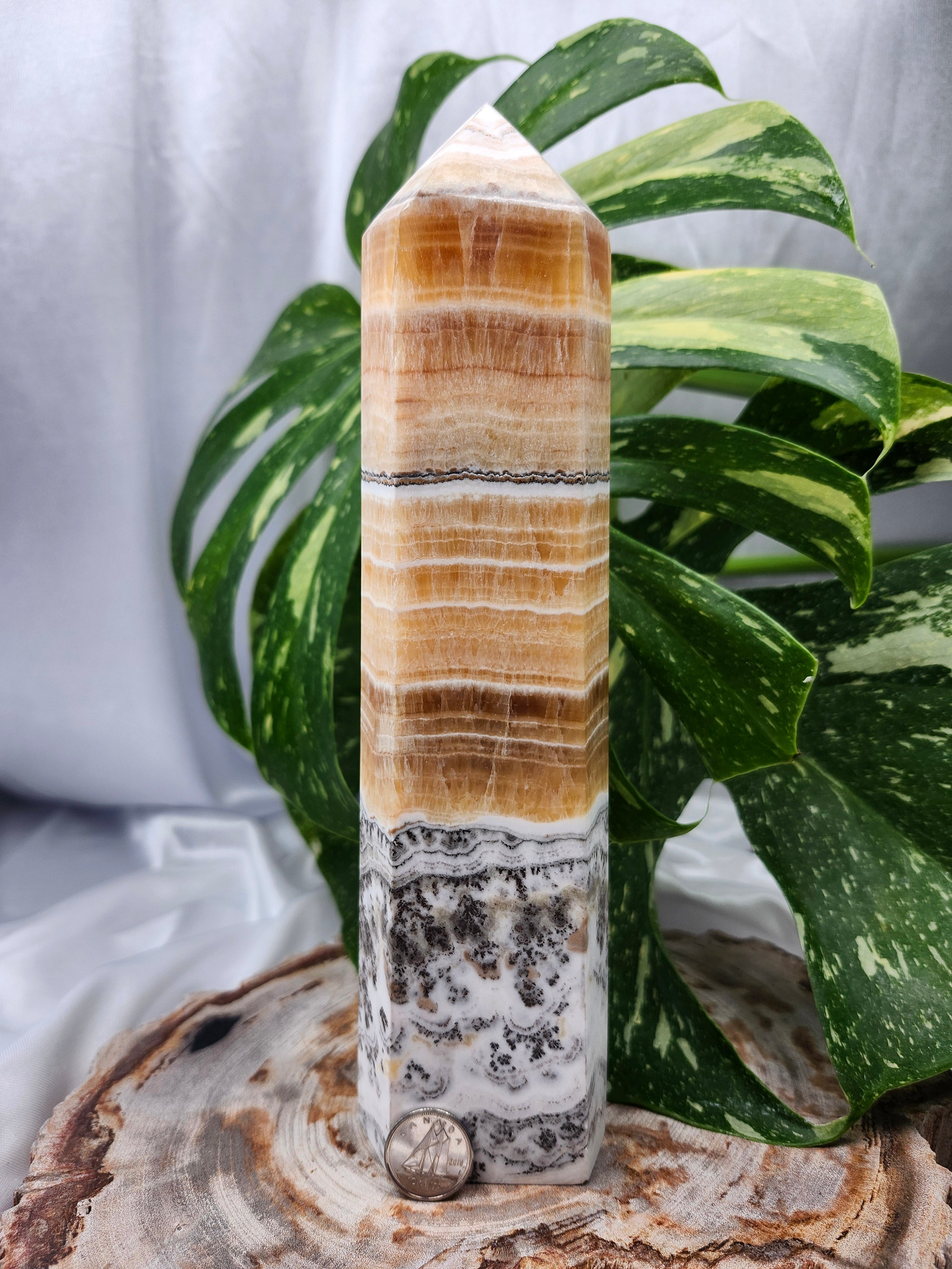 BLACK PHANTOM CALCITE TOWER