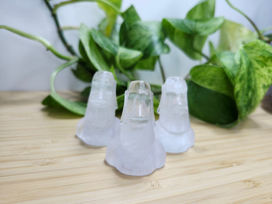 CLEAR QUARTZ STONE STATUE