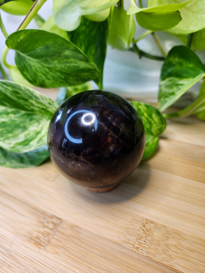 FLUORITE W/PYRITE SPHERE