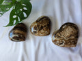 CHOCOLATE CALCITE HEART LG
