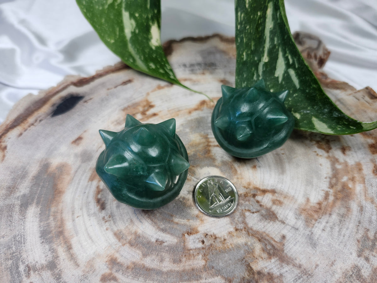 GREEN AVENTURINE TURTLE SHELL