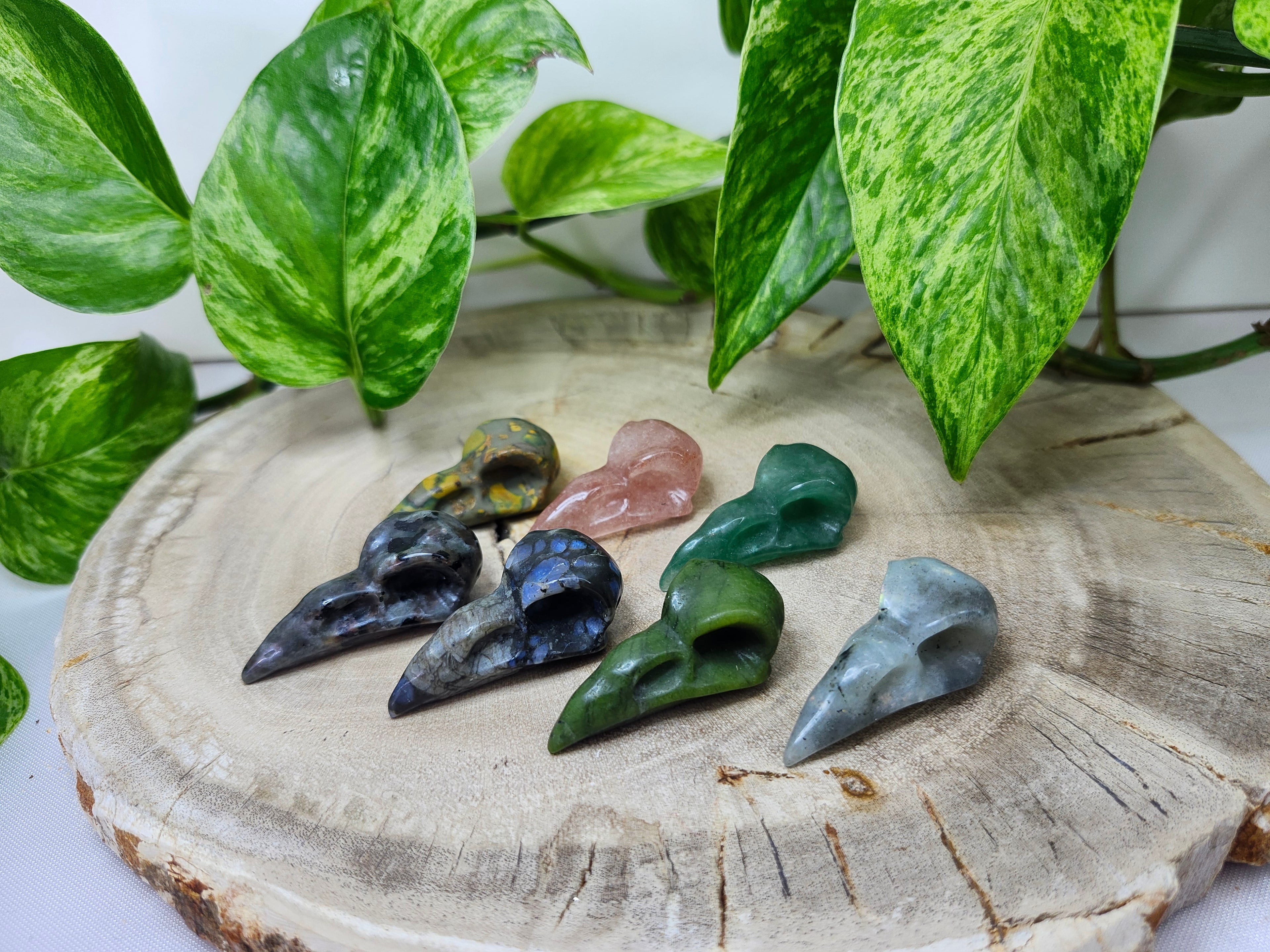 MIXED CRYSTAL BIRD HEAD