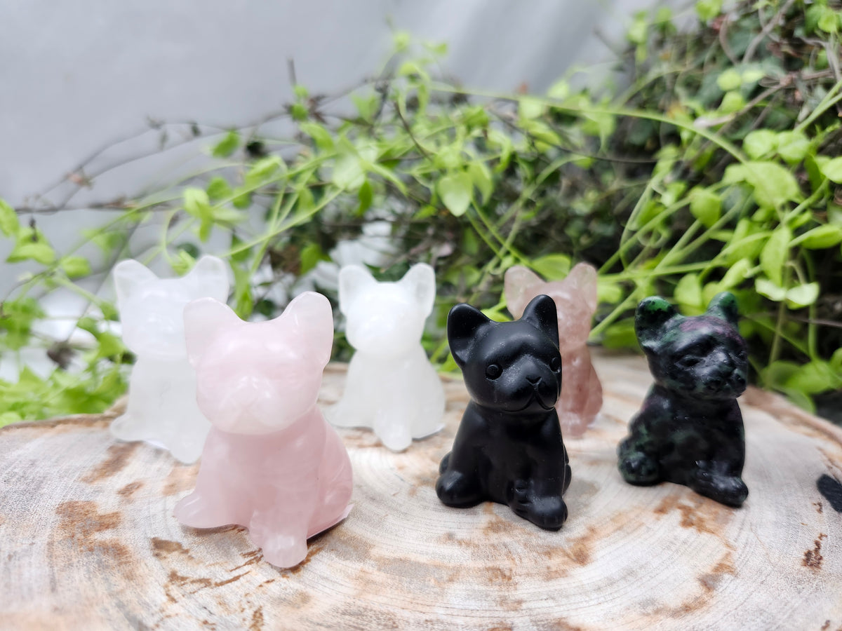 MIXED CRYSTAL FRENCH BULLDOG