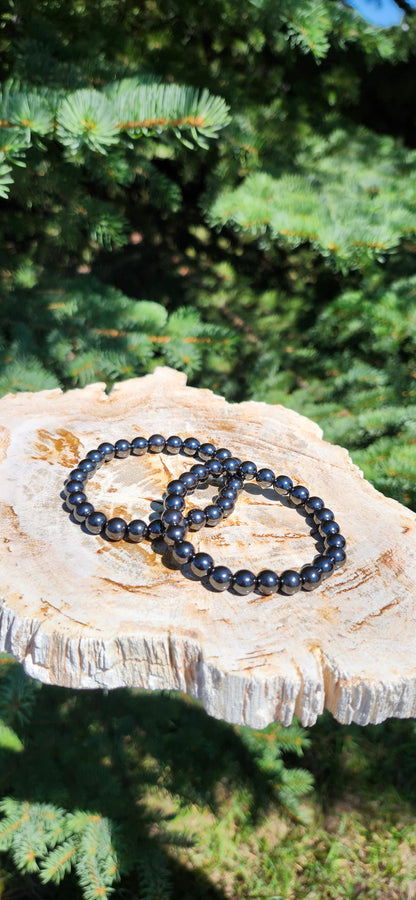 8mm HEMATITE BRACELET