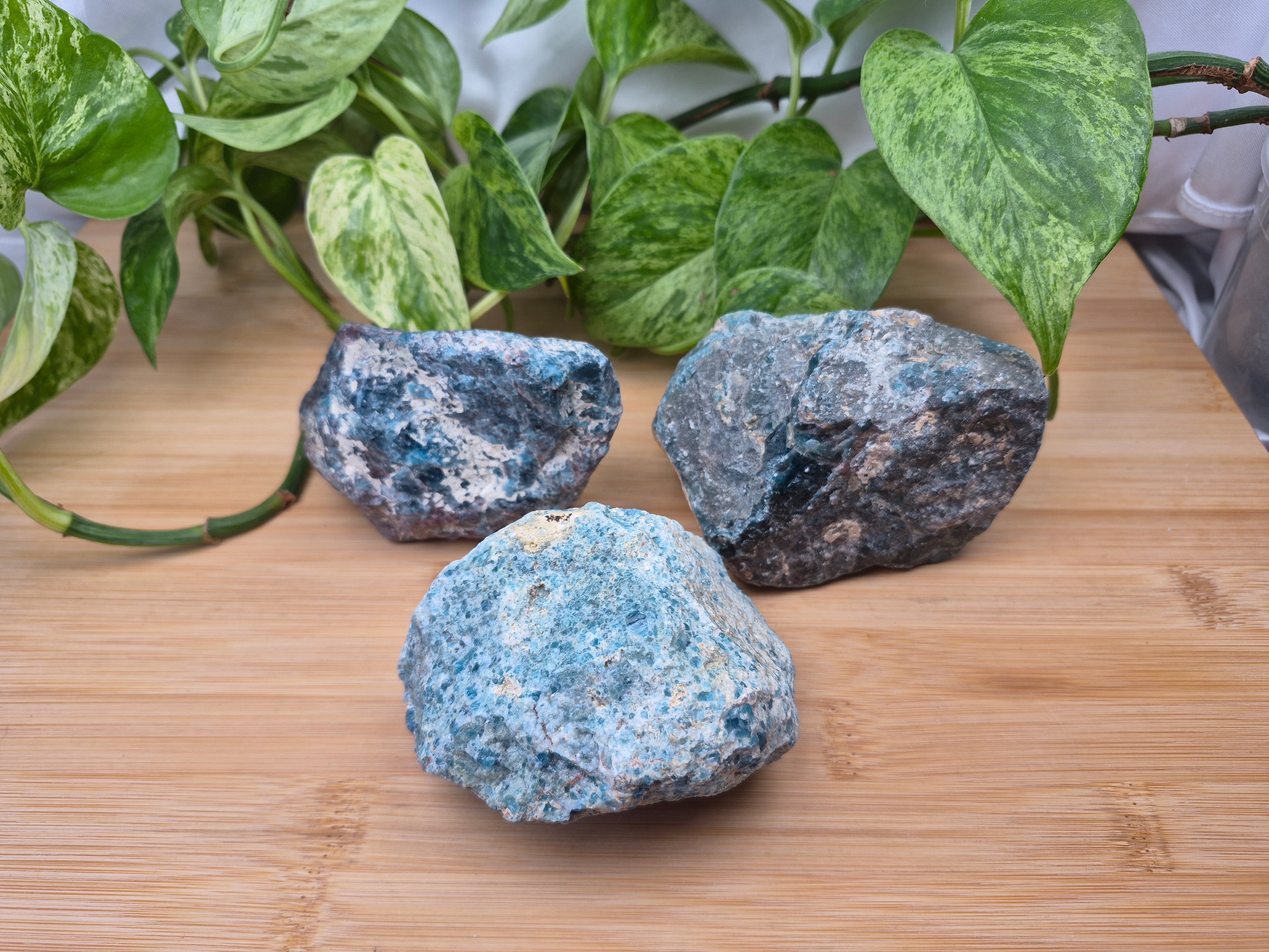 BLUE APATITE ROUGH CHUNK