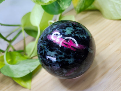 RUBY ZOISITE SPHERE