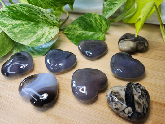 VOLCANO AGATE HEART