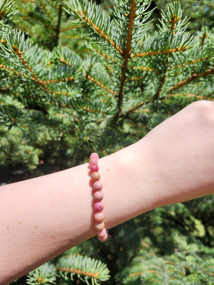 6mm PINK OPAL BRACELET