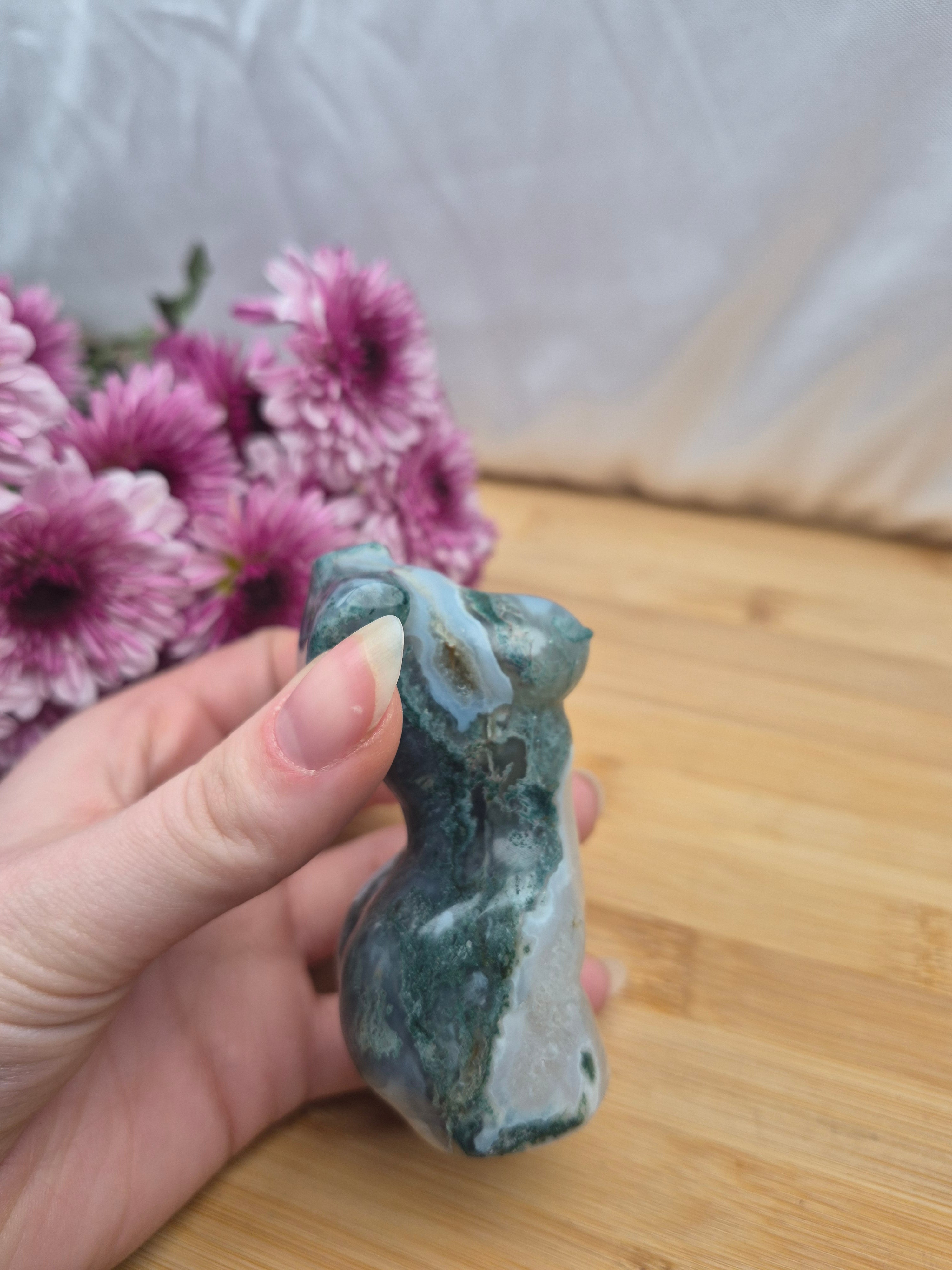 MOSS AGATE GODDESS BODY