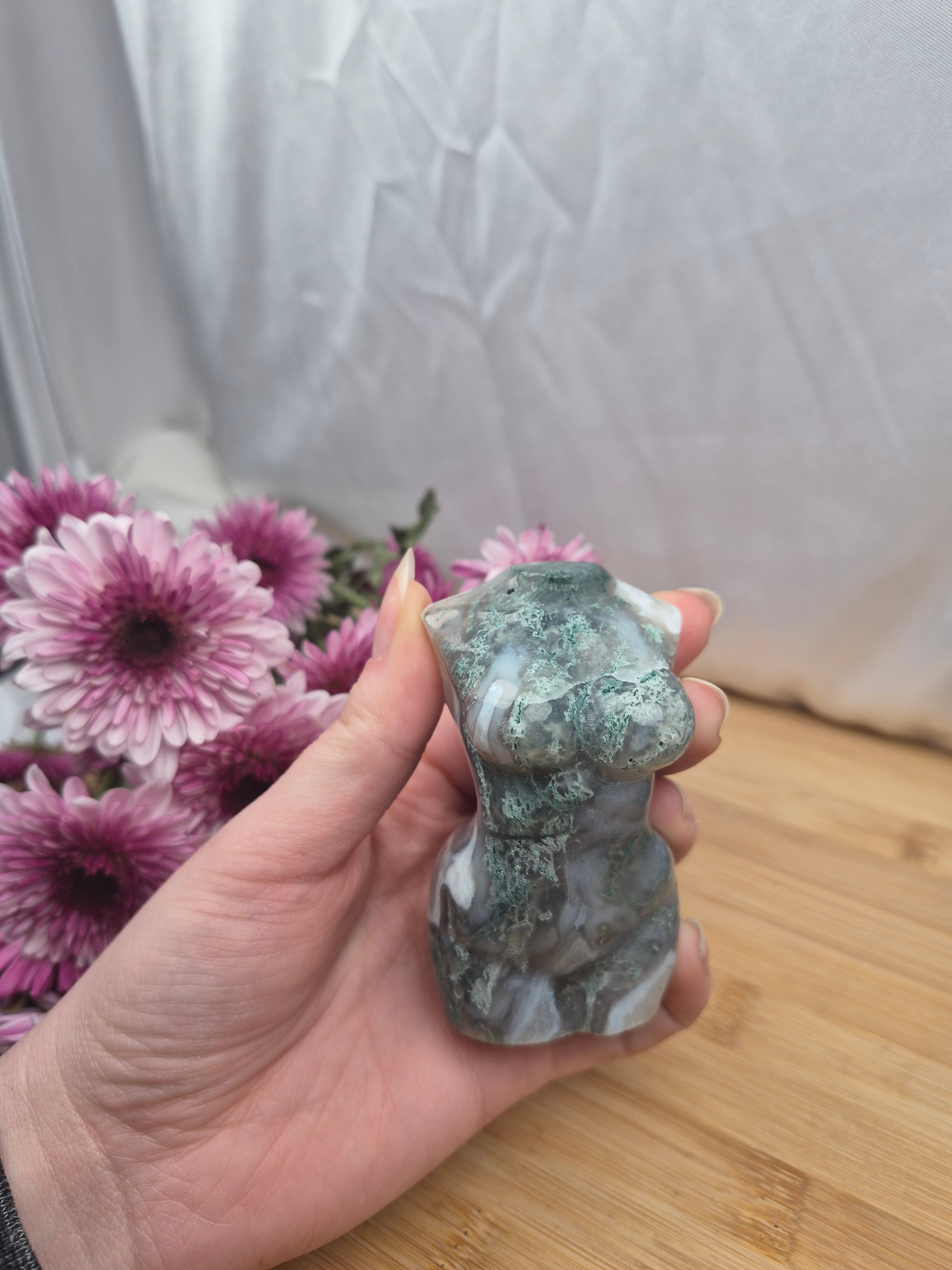 MOSS AGATE GODDESS BODY