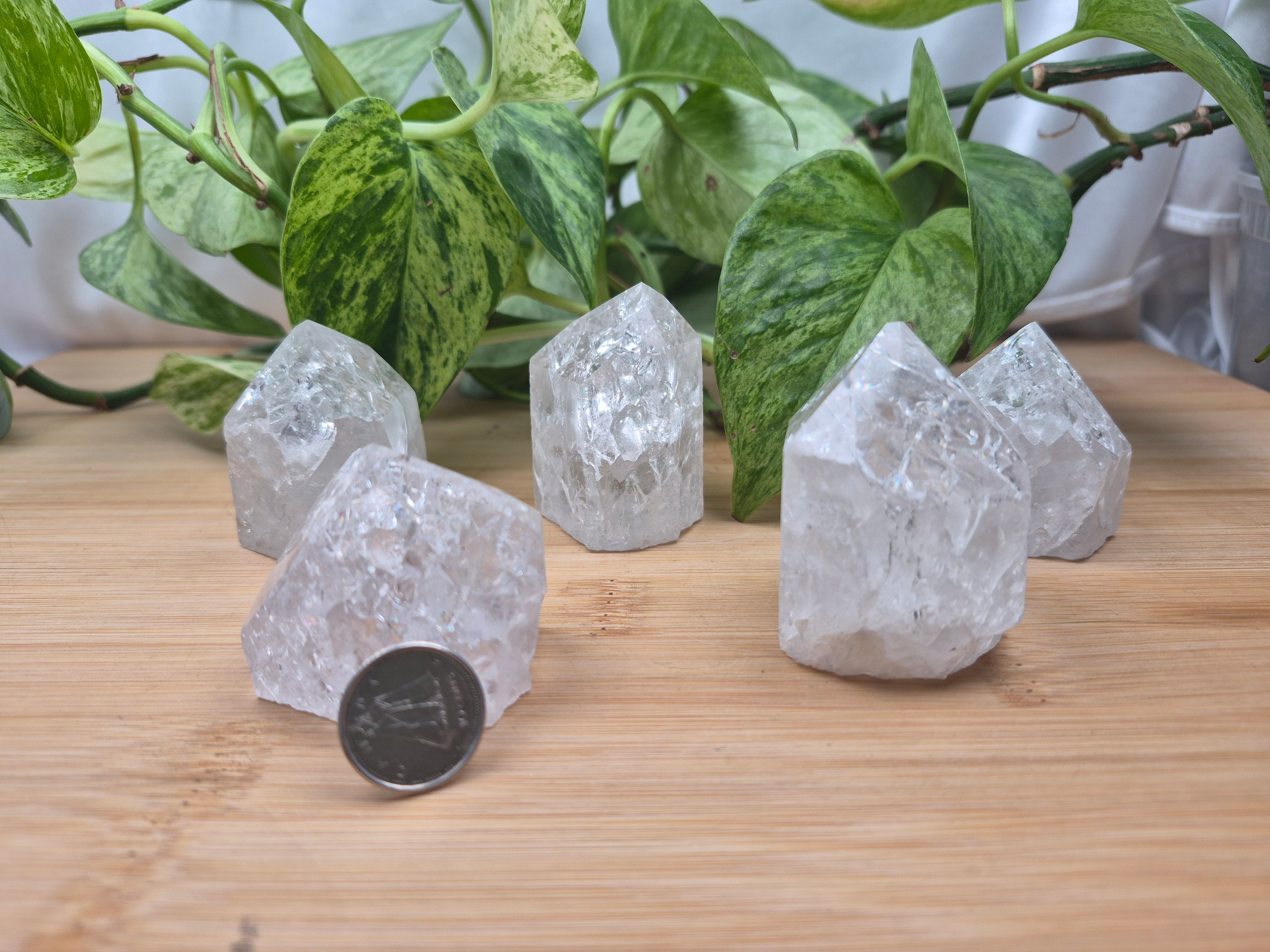 CRACKLE QUARTZ BASE CUT
