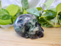 FEATHER FLUORITE SKULL