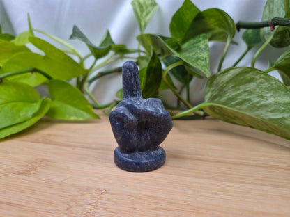 BLUE AVENTURINE MIDDLE FINGER