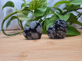 SNOWFLAKE OBSIDIAN HEART