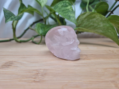 ROSE QUARTZ SKULL