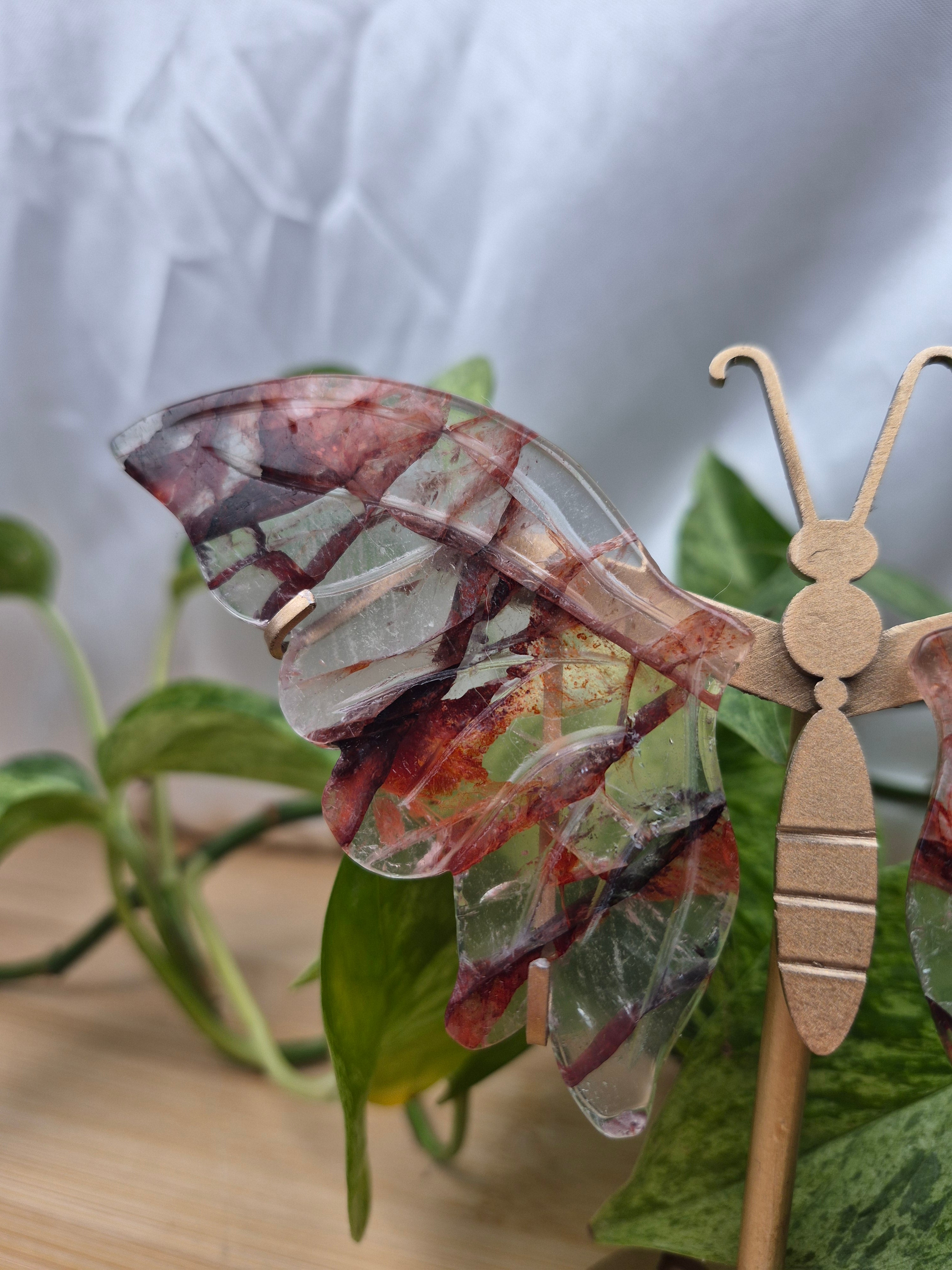 FIRE QUARTZ BUTTERFLY WINGS