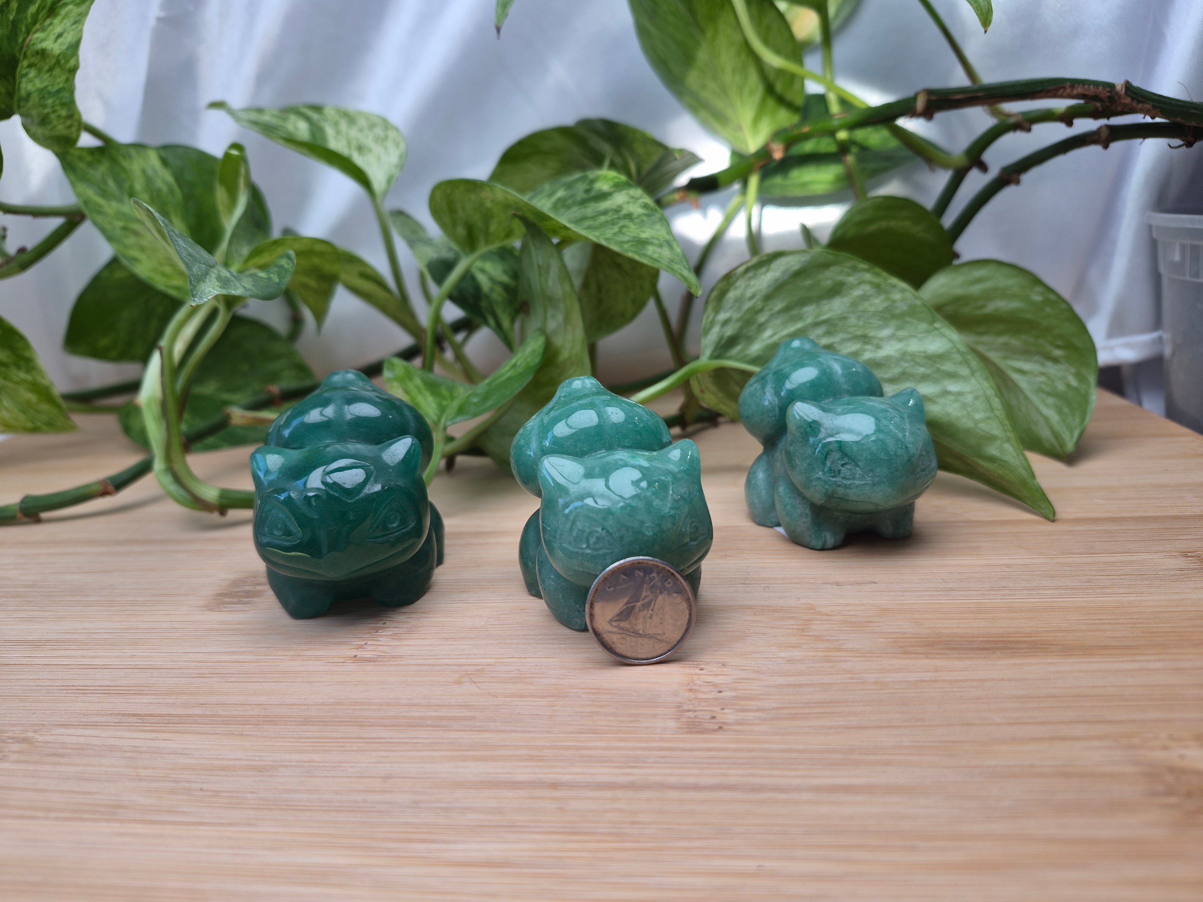 GREEN AVENTURINE BULBASAUR LG