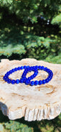 8mm DARK BLUE CAT'S EYE BRACELET