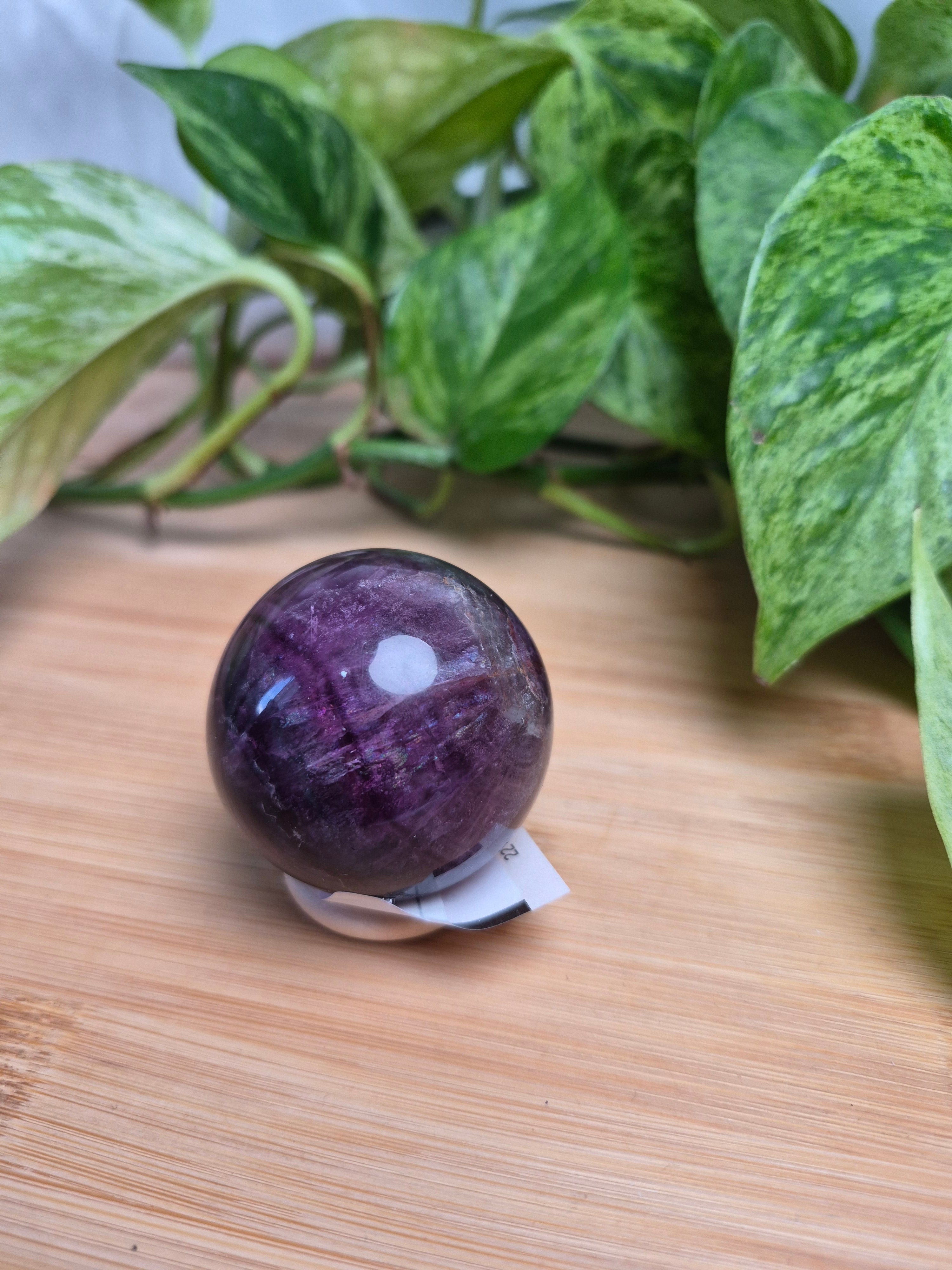 PURPLE FLUORITE SPHERE