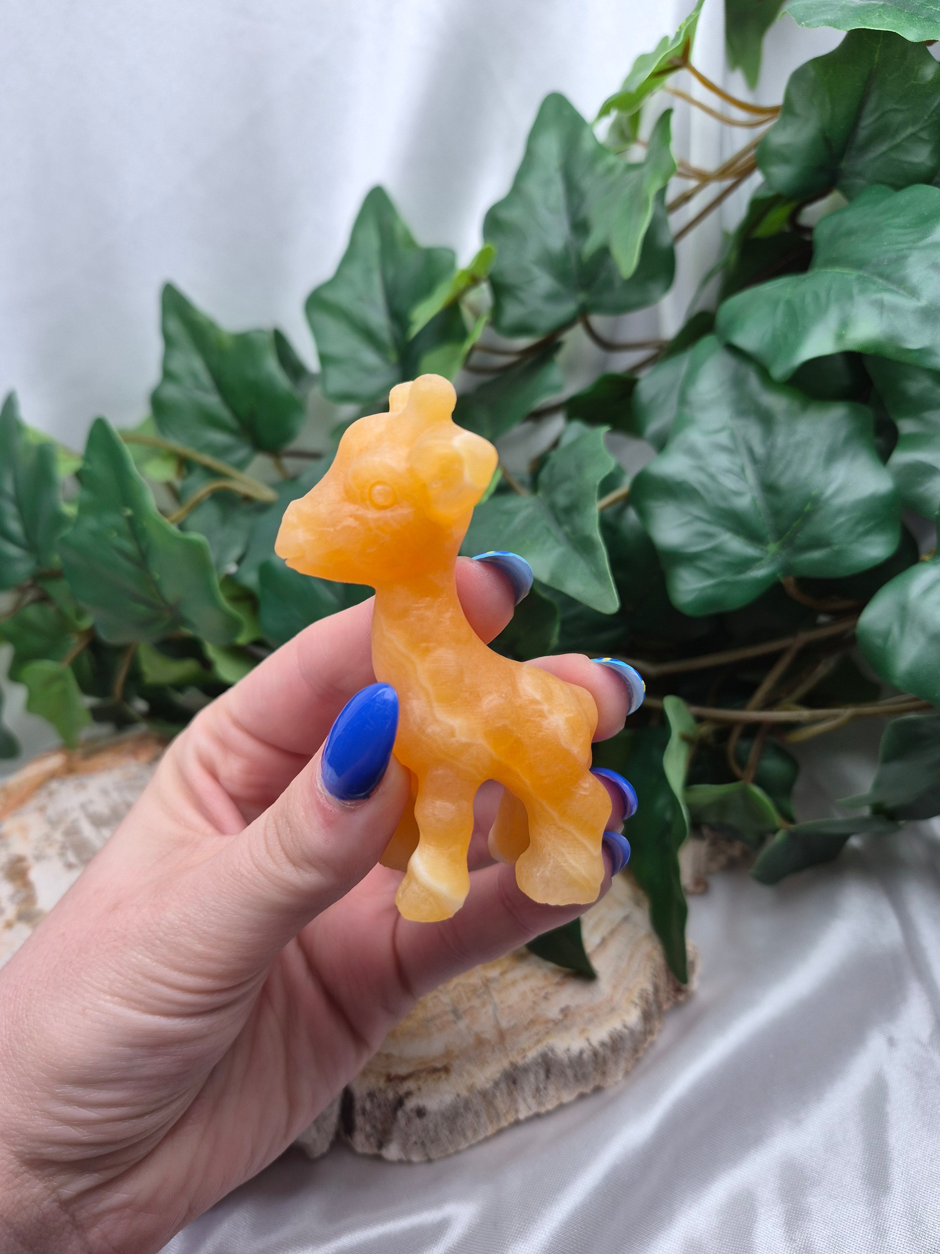 ORANGE CALCITE  GIRAFFE