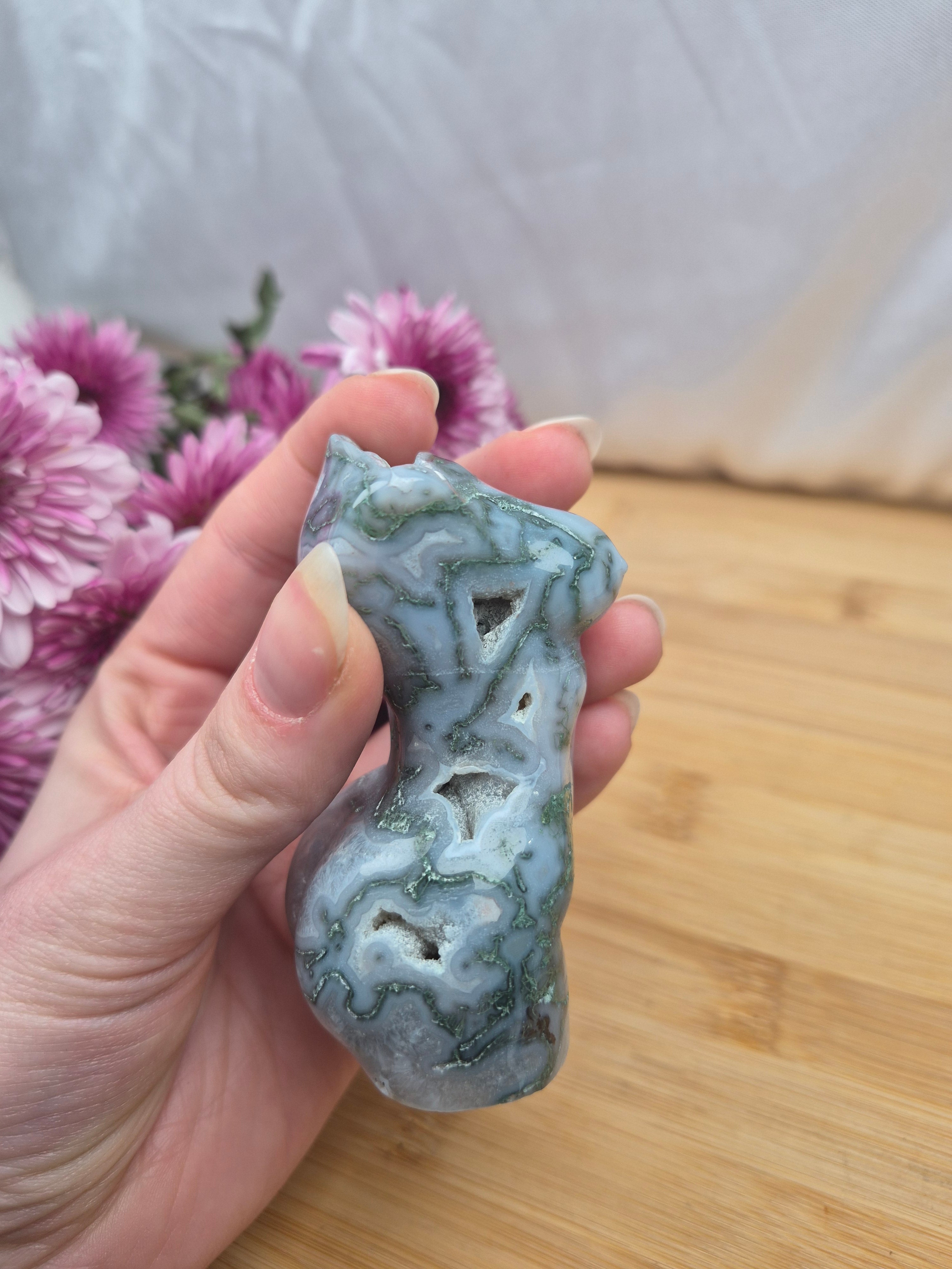 MOSS AGATE GODDESS BODY