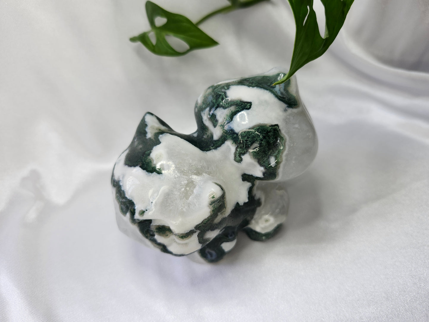 MOSS AGATE XL BULBASAUR (B)