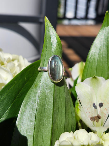 S7.75 LABRADORITE .925 STERLING SILVER