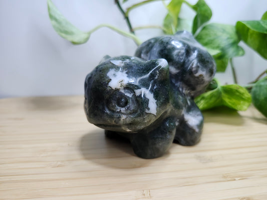 MOSS AGATE XL BULBASAUR (A)