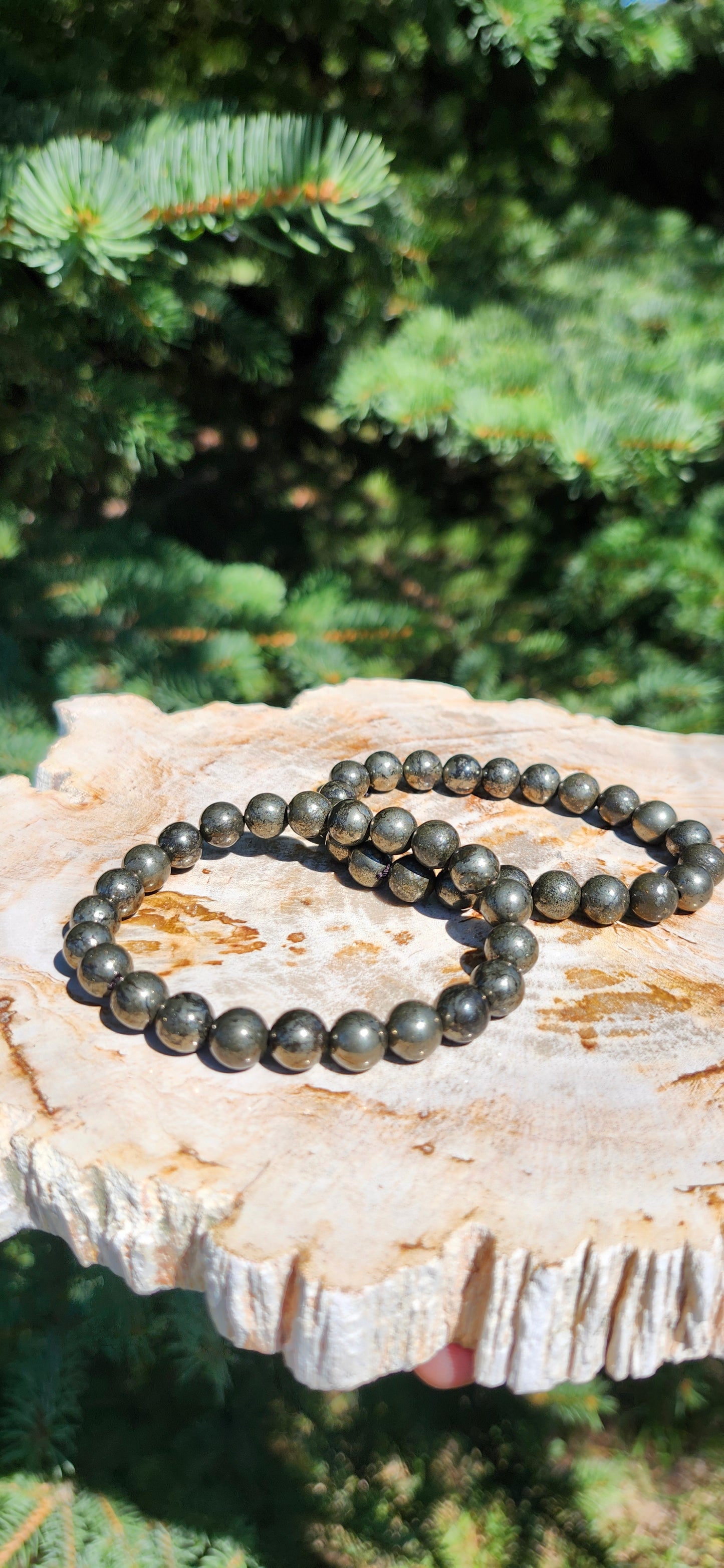 8mm PYRITE BRACELET