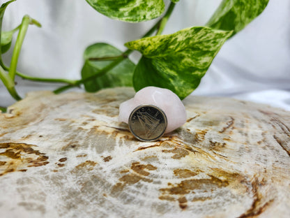 ROSE QUARTZ ANATOMICALLY CORRECT HEART