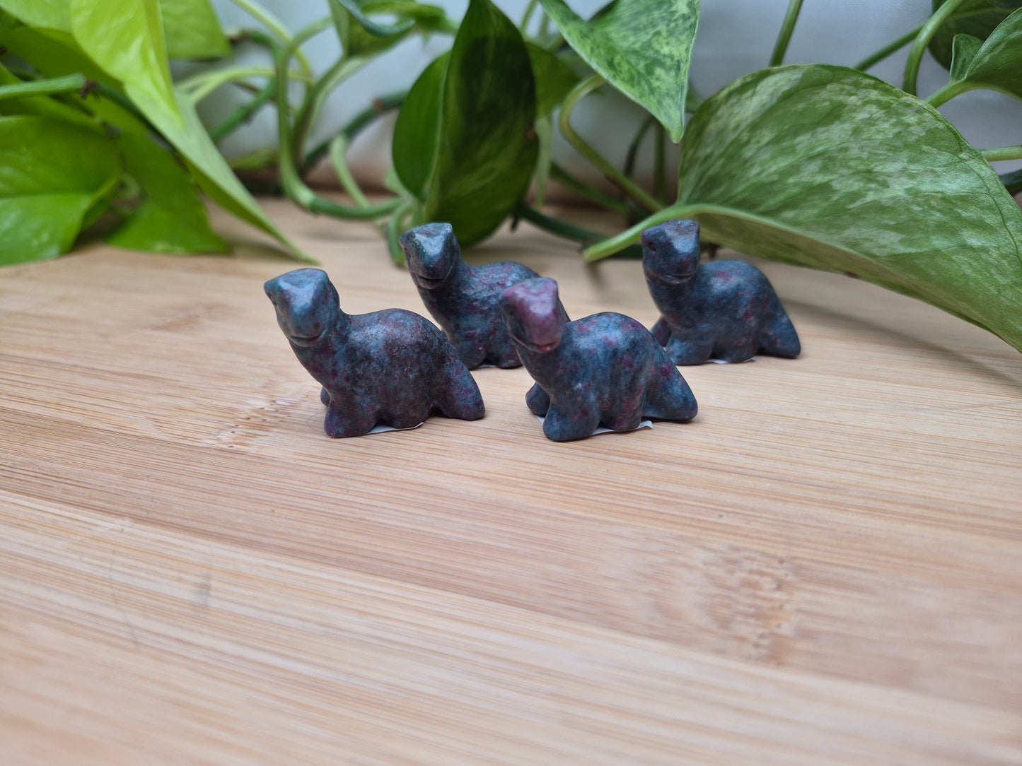 RUBY IN BLUE KYANITE DINOSAUR