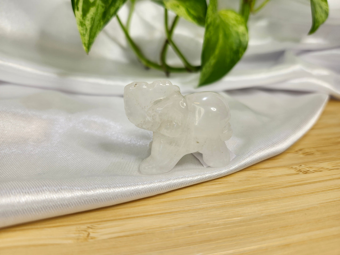 CLEAR QUARTZ ELEPHANT