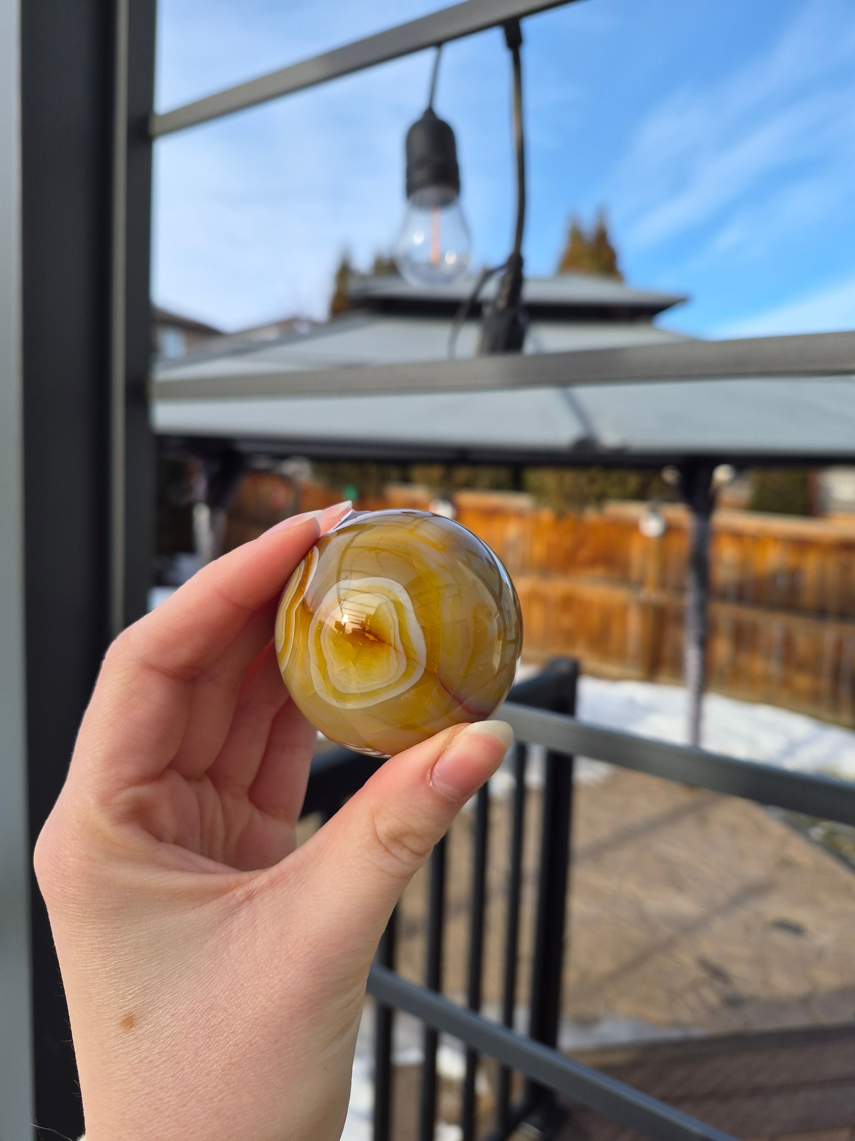 CARNELIAN AGATE SPHERE