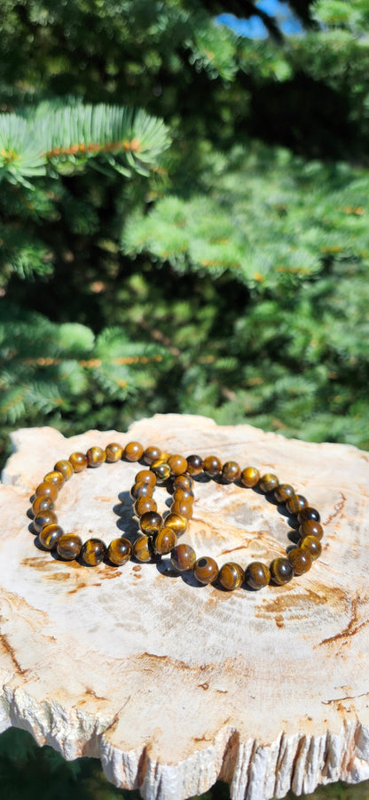 8mm TIGERS EYE BRACELET