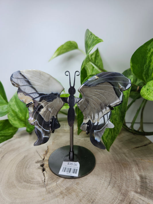 VOLCANO AGATE BUTTERFLY WINGS