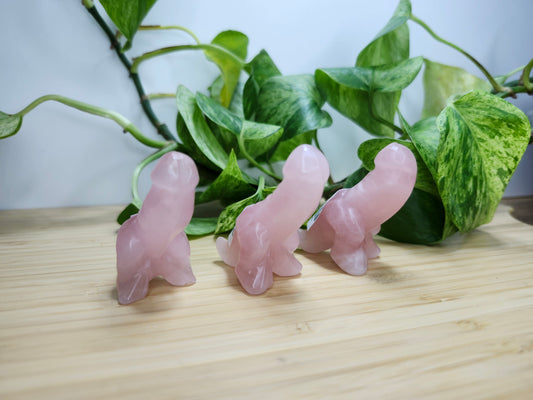 ROSE QUARTZ SM DICK-A-SAURUS